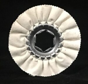 DISCO DE ALGODÓN VENTILADO MINI  Ø100 mm X 17 mm GRAPA MINI R  EJE 17 REDONDO