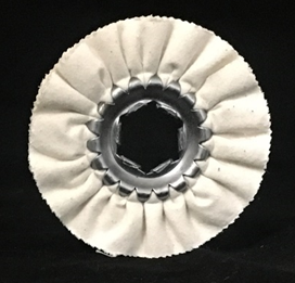 DISCO DE ALGODÓN VENTILADO MINI DURO Ø100 mm X 20 mm GRAPA EJE 20 REDONDO