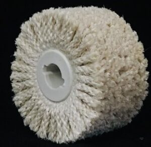 CEPILLO SISAL CUERDA MINI C.P.  Ø70 mm X 19/6 mm X 15 mm GROSOR CON FORMA EJE 19 HEXAGONAL