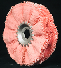 DISCO SISAL TELA 2C  Ø100 mm X 19/6 CHAVETERO GRAPA G/MP 19 mm HEXAGONAL CON CHAVETERO